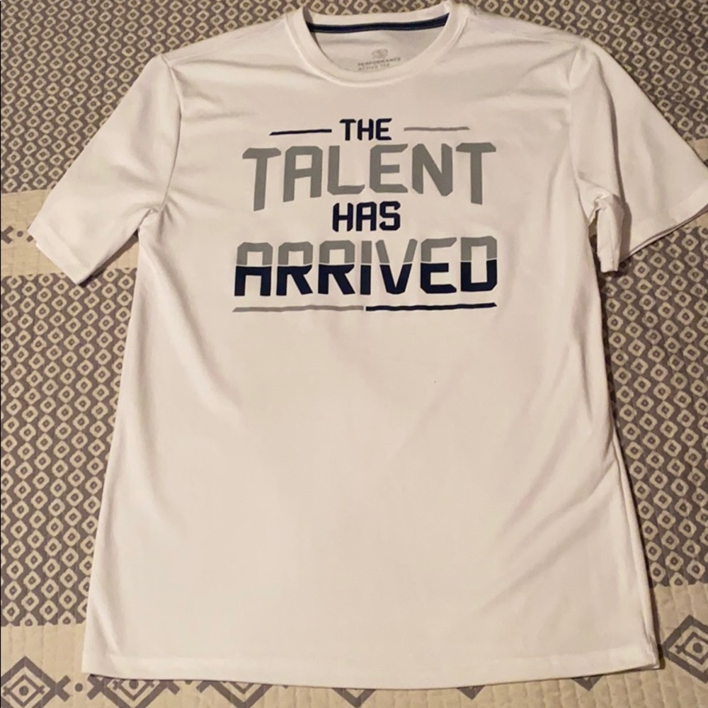 A white athletic shirt